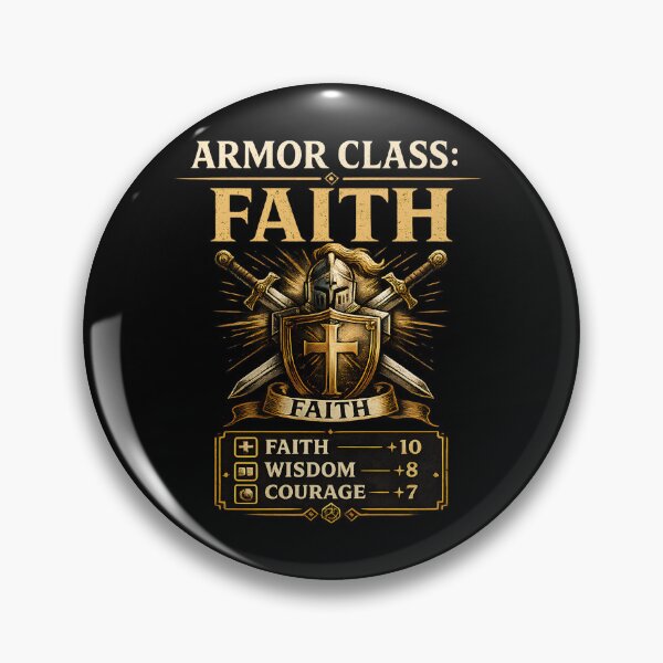 Item preview, Armor Class Faith - Christian Knight Spiritual Warfare designed and sold by Faith Level Up.