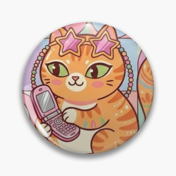 Item preview, Retro Y2K Aesthetic Cute Orange Cat Pattern designed and sold by Iampoji.