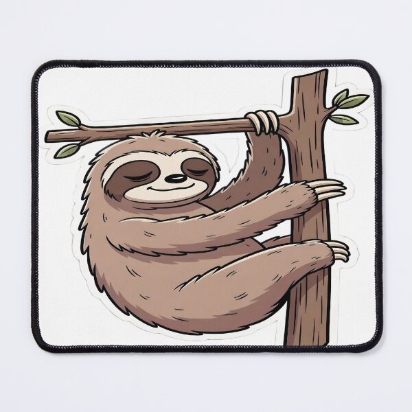Item preview, Peaceful Sloth Hugging a Tree Branch designed and sold by Artisan Finds Online.