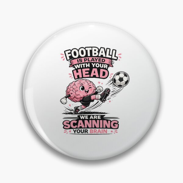 Item preview, Football Is Played With Your Head We Are Scanning Your Brain Funny Soccer Kawaii designed and sold by SHREE ART STUDIO.