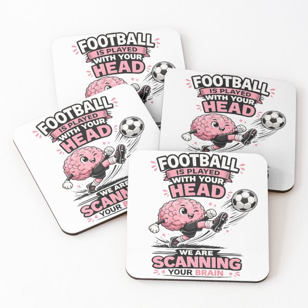 Item preview, Football Is Played With Your Head We Are Scanning Your Brain Funny Soccer Kawaii designed and sold by SHREE ART STUDIO.
