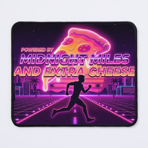 Item preview, Powered by Midnight Miles & Extra Cheese - Synthwave Night Runner designed and sold by 24gap.