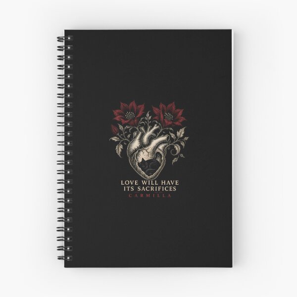 Item preview, Carmilla Love Will Have Its Sacrifices Black Cat Gothic Heart designed and sold by Fenay Designs.