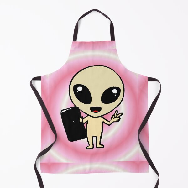 Item preview, Alien Kawaii Selfie Mobile Extraterrestrial Peace Chibi Pink Spiral Meme designed and sold by AstronautMerch.