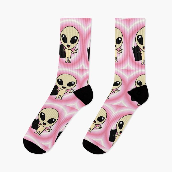 Item preview, Alien Kawaii Selfie Mobile Extraterrestrial Peace Chibi Pink Spiral Meme designed and sold by AstronautMerch.