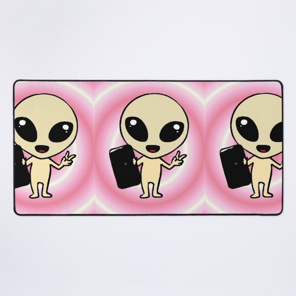 Item preview, Alien Kawaii Selfie Mobile Extraterrestrial Peace Chibi Pink Spiral Meme designed and sold by AstronautMerch.