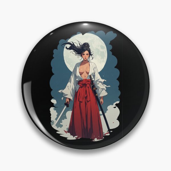 Item preview, Moonlit Ronin | Warrior Woman Samurai Fantasy designed and sold by halibutgoatramb.