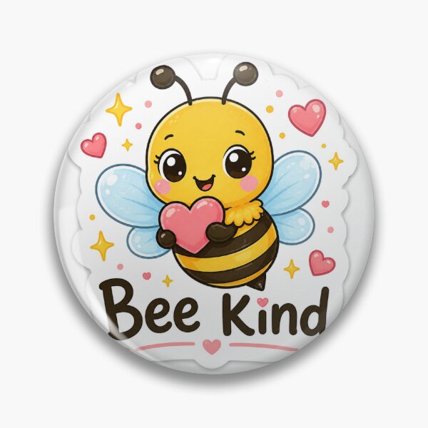 Item preview, Bee Kind Cute Bee Sticker designed and sold by Drawshopp.