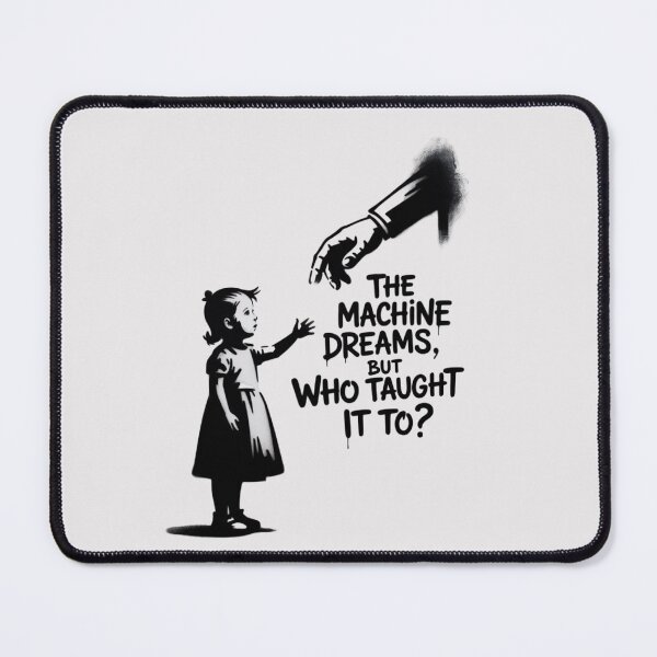 Item preview, Banksy - The machine dreams, but who taught it to? designed and sold by 123ks.
