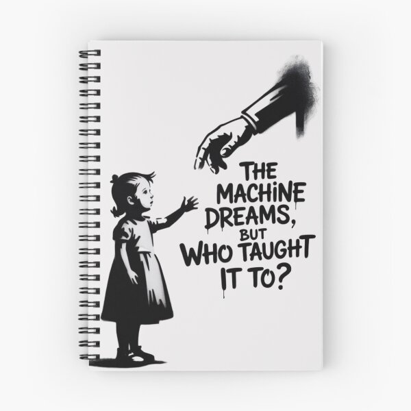 Item preview, Banksy - The machine dreams, but who taught it to? designed and sold by 123ks.