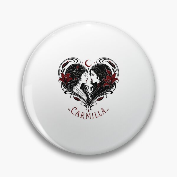 Item preview, Carmilla Gothic Romantic Heart Silhouette Lesbian Vampire Art designed and sold by Fenay Designs.