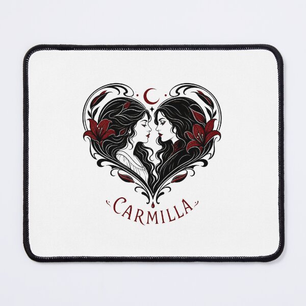Item preview, Carmilla Gothic Romantic Heart Silhouette Lesbian Vampire Art designed and sold by Fenay Designs.