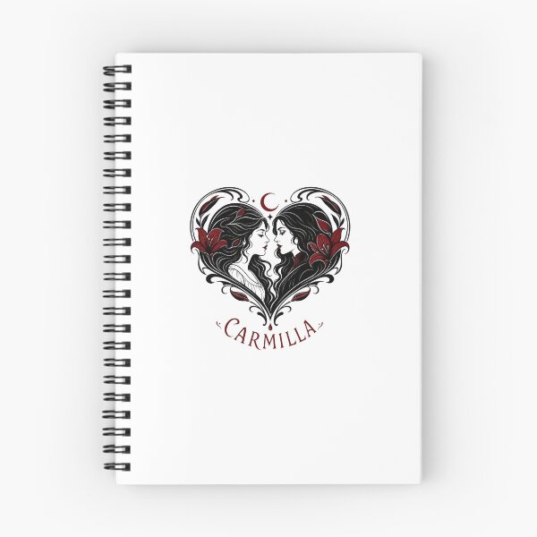 Item preview, Carmilla Gothic Romantic Heart Silhouette Lesbian Vampire Art designed and sold by Fenay Designs.