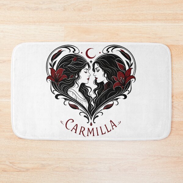Item preview, Carmilla Gothic Romantic Heart Silhouette Lesbian Vampire Art designed and sold by Fenay Designs.