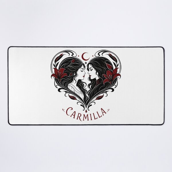 Item preview, Carmilla Gothic Romantic Heart Silhouette Lesbian Vampire Art designed and sold by Fenay Designs.