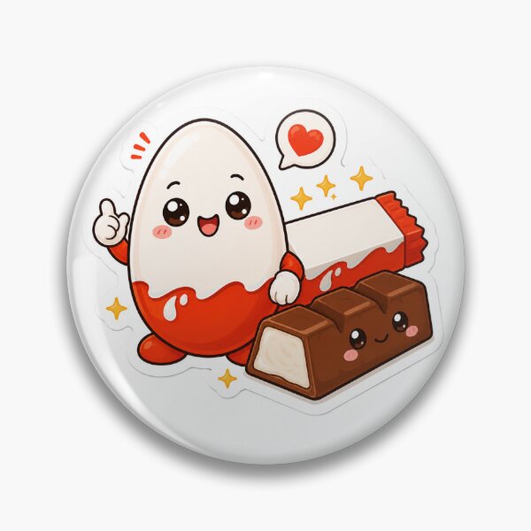 Item preview, Kawaii Chocolate Egg Character – Cute Candy Lover Cartoon Sticker designed and sold by AstraDrip Studio.