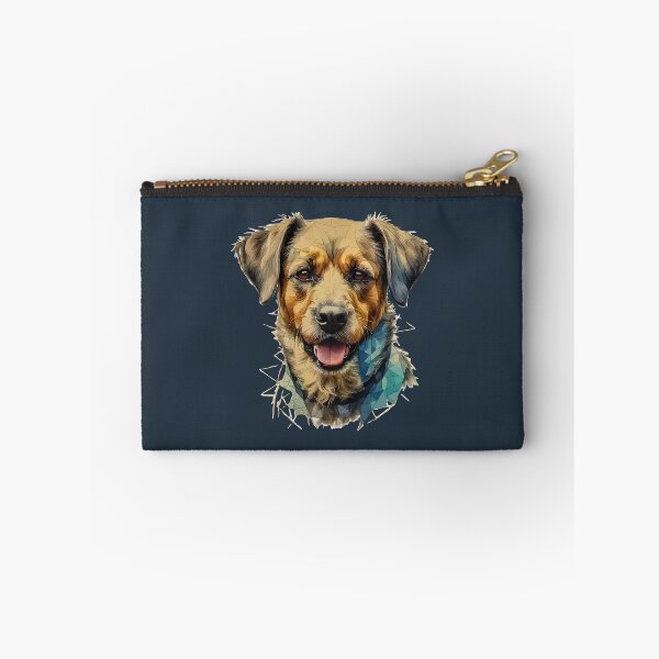 Item preview, Geometric Border Terrier - Modern Pet Art designed and sold by Tklezardesigns.