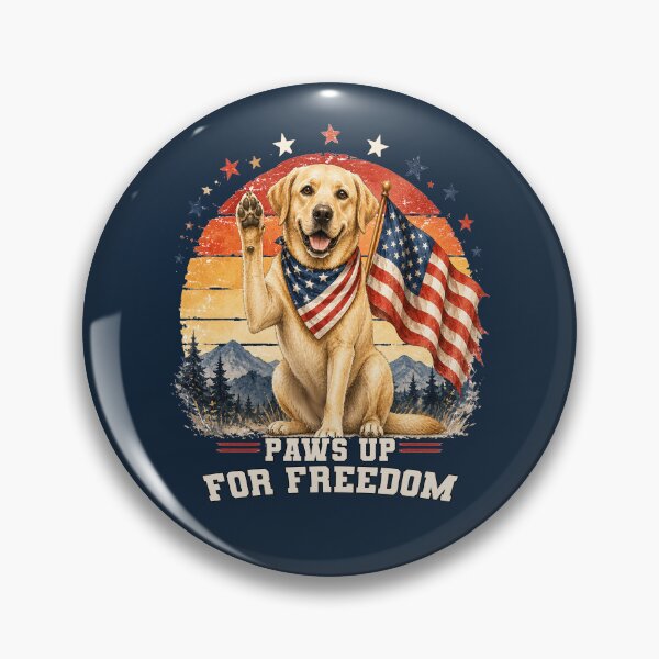 Item preview, USA Flag Patriotic Yellow Labrador Retriever designed and sold by tamdevo1.