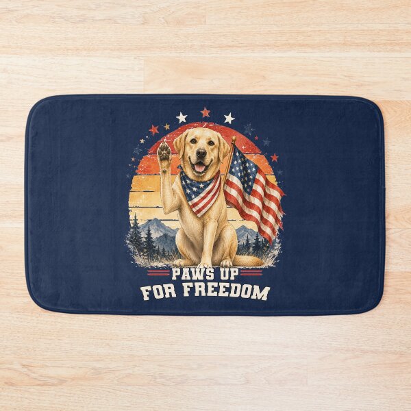 Item preview, USA Flag Patriotic Yellow Labrador Retriever designed and sold by tamdevo1.