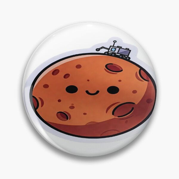 Item preview, Cute Mars Rover on a Smiling Red Planet designed and sold by Artisan Finds Online.