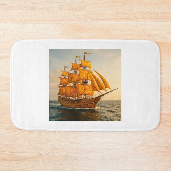 Item preview, Decorated old vessel in the ocean (version 2) designed and sold by ales-panz.