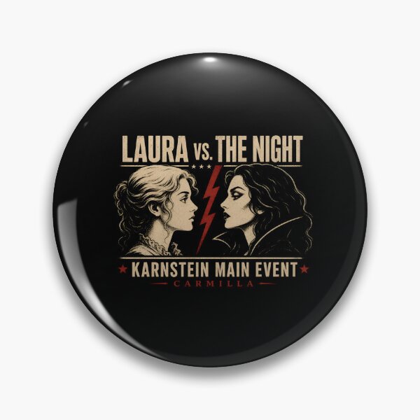 Item preview, Carmilla Laura vs The Night Karnstein Main Event Retro Fight Poster designed and sold by Fenay Designs.
