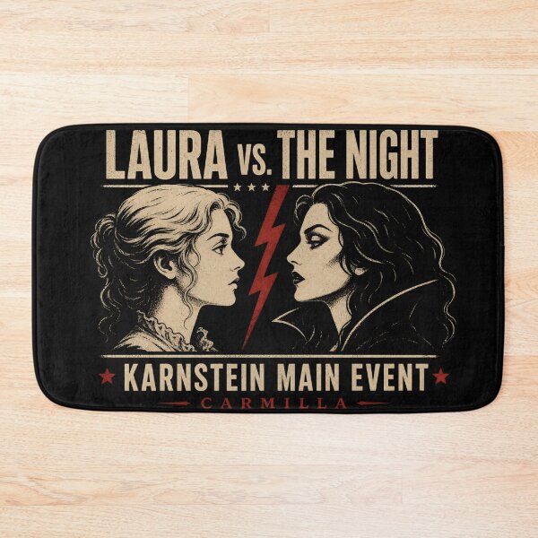 Item preview, Carmilla Laura vs The Night Karnstein Main Event Retro Fight Poster designed and sold by Fenay Designs.