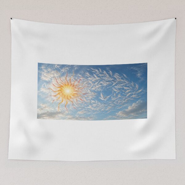 Item preview, Willow leaves flying in the sky (version 1) designed and sold by ales-panz.