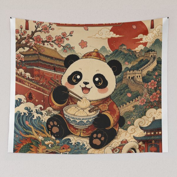Item preview, Cute chinese panda designed and sold by CharmingFlowers.