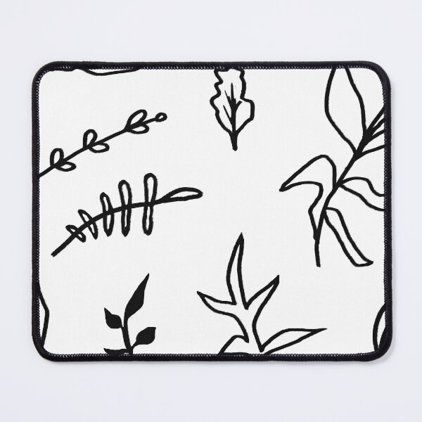 Item preview, Black Chalk Hand Drawn Leaves Set – Botanical Nature Sketch Collection designed and sold by EmeraldeaDesign.