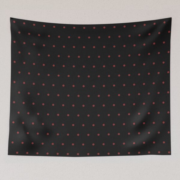 Item preview, Black and Brick Red micro dots designed and sold by pattern-archive.