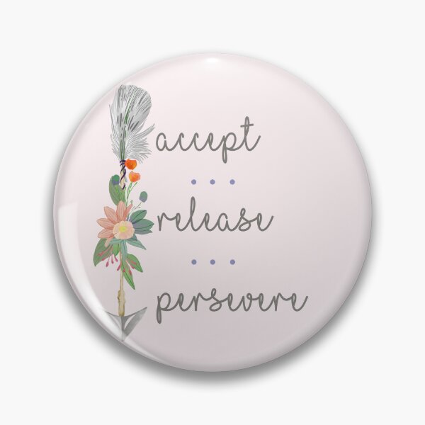 Item preview, Accept, Release & Persevere Down Arrow designed and sold by TheThankfulTyne.
