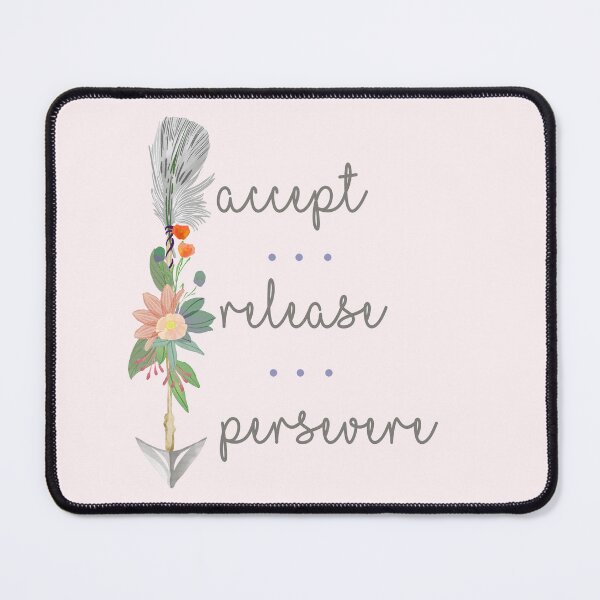 Item preview, Accept, Release & Persevere Down Arrow designed and sold by TheThankfulTyne.