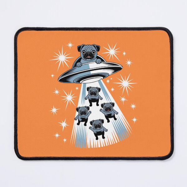 Item preview, UFO abducting pugs designed and sold by 123ks.