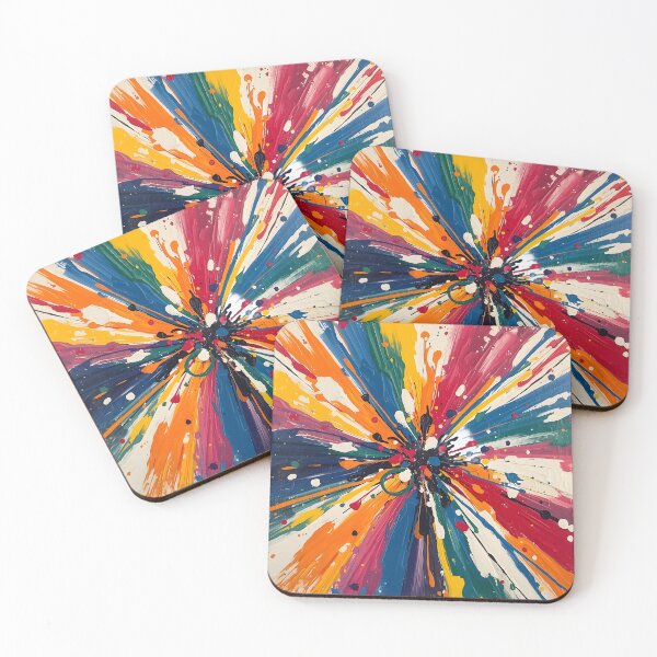 Item preview, Vibrant Radial Abstract Expressionism designed and sold by LuxPrintLab.