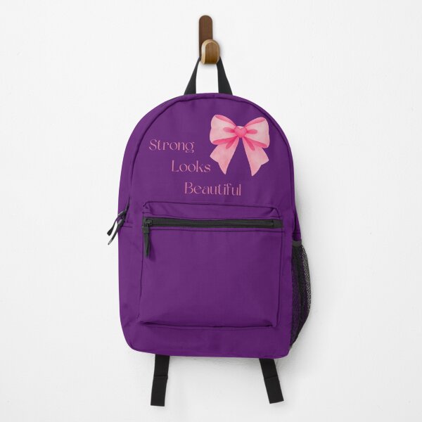 Item preview, Strong Looks Beautiful Pink Bow Coquette Aesthetic Design designed and sold by VariusDesigns.