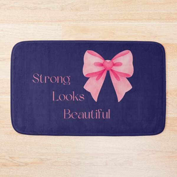 Item preview, Strong Looks Beautiful Pink Bow Coquette Aesthetic Design designed and sold by VariusDesigns.