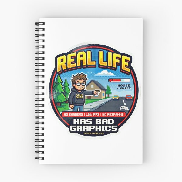 Item preview, Real Life Has Bad Graphics - Funny Retro Gamer Pixel Art designed and sold by LevelUpLad.