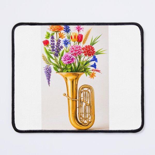 Item preview, Tuba emitting floral notes designed and sold by ales-panz.