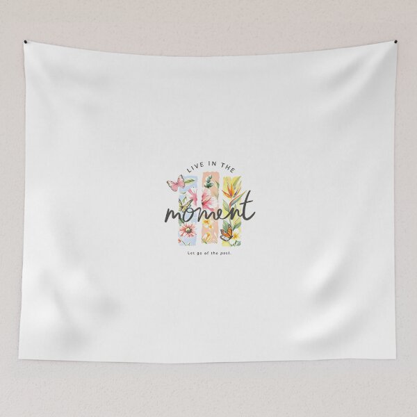 Item preview, Live in the Moment Floral Typography designed and sold by Arty Art.