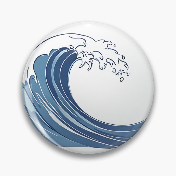Item preview, Wave Flow: Minimalist Japanese Ocean Wave Line Art designed and sold by Mercella-Inc.