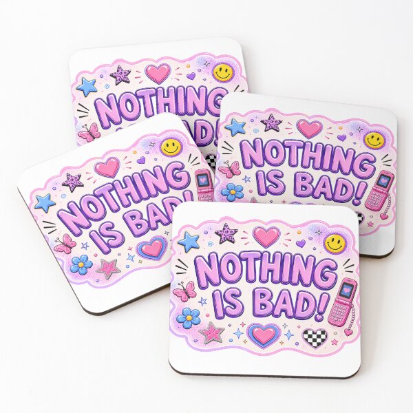 Item preview, Nothing Is Bad! Y2K Pink Retro Positive Art designed and sold by ByTiti.