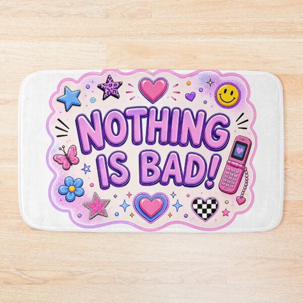 Item preview, Nothing Is Bad! Y2K Pink Retro Positive Art designed and sold by ByTiti.