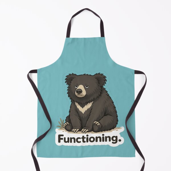 Item preview, Functioning. Sloth Bear Meme | Deadpan Animal Sticker Design designed and sold by BabyStark.