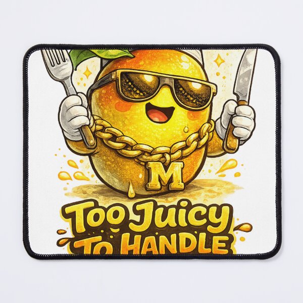 Item preview, Too Juicy To Handle Funny Chef Mango Gold Chain Design designed and sold by irfanshikh.