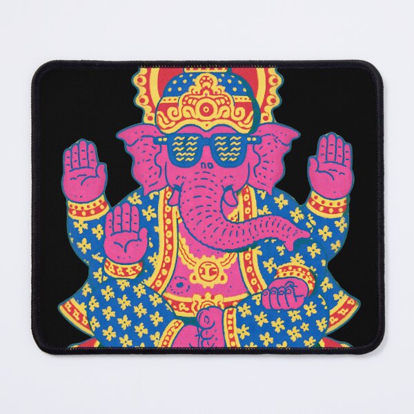 Item preview, Ganesha Boombox Retro Music Psychedelic Pop Art designed and sold by PANNARUK THAILAND.