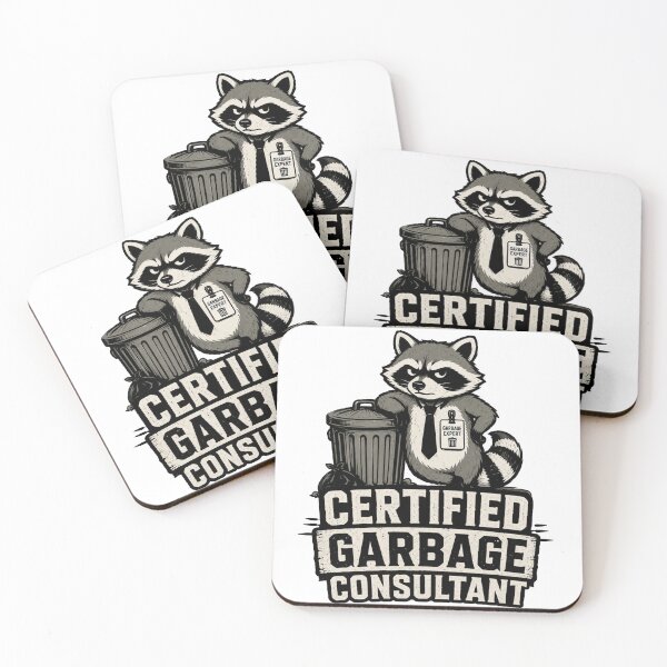 Item preview, Certified Garbage Consultant Raccoon designed and sold by GIFT4S.