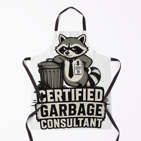 Item preview, Certified Garbage Consultant Raccoon designed and sold by GIFT4S.