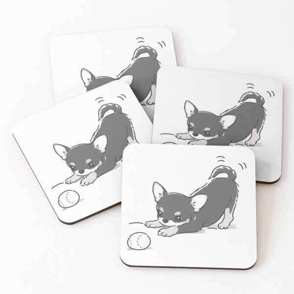 Item preview, Chihuahua black puppy simple designed and sold by Kipano.