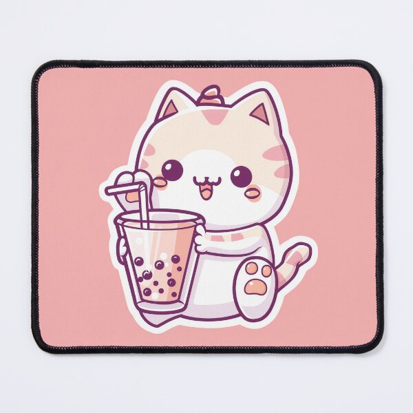 Item preview, Cat holding boba designed and sold by Phongphut.
